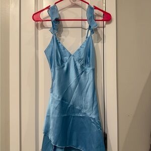 Beginning Boutique Mabel Blue Mini Dress